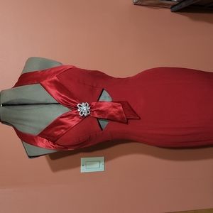 Alice designs small red ball gown prom formal dress long size 2